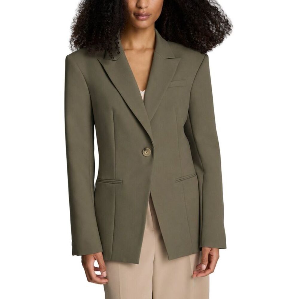 Kenneth Cole Womens  Slim One Button Jacket
